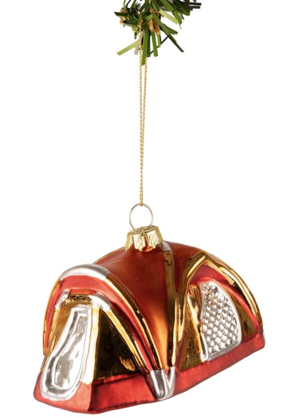 Afbeelding laden in Galerijviewer, Glazen Kerstbal Tent 10cm
