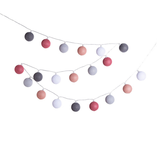 Cotton Ball Lights – Buitenlichtslinger - Roza Viejo