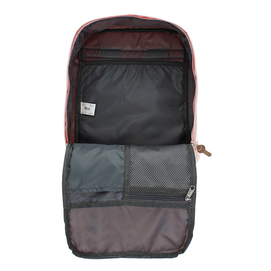 Rex London Compacte rugzak in geel, rood, groen en roze.