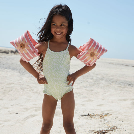Swim Essentials Zwembandjes Madeliefje bloemen Roze – 2 t/m 6 jaar