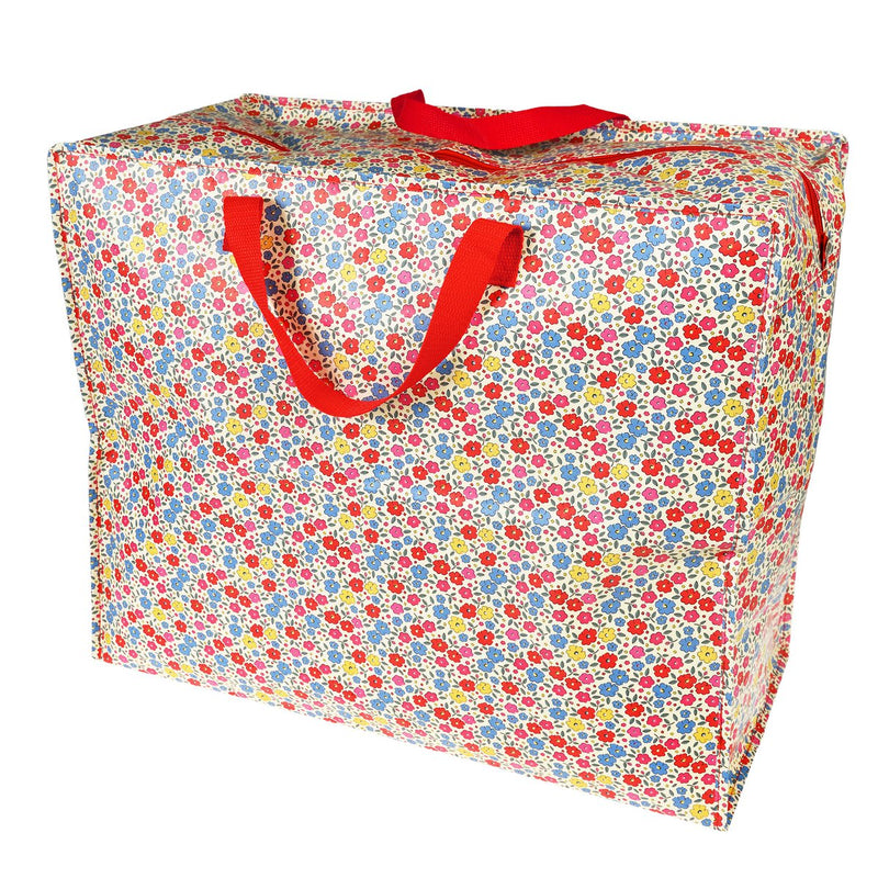 Afbeelding laden in Galerijviewer, Jumbo opbergtas/ wastas - Tilde bloemetjes
