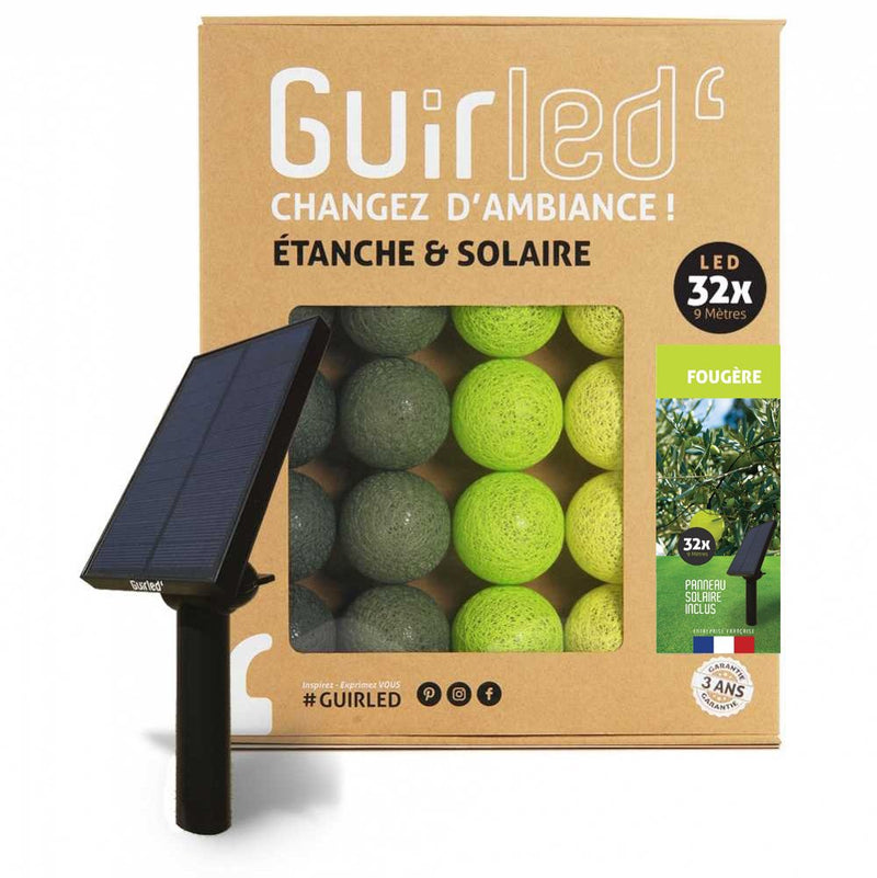 Afbeelding laden in Galerijviewer, GUIRLED - Fern Fairy Lights Outdoor waterdichte en op zonne-energie aangedreven LED-ballen (32 ballen)
