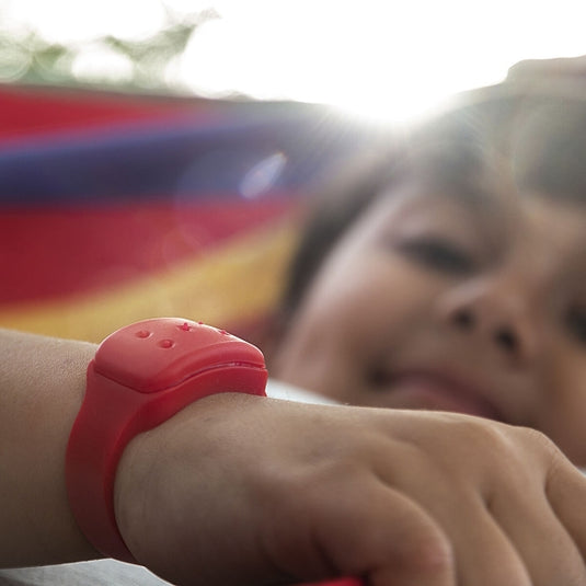 Citronella anti-muggen armband in ROOD