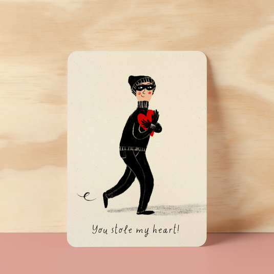 Ansichtkaart | You stole my heart