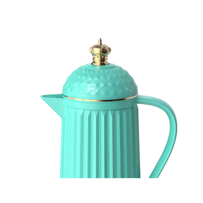 Afbeelding laden in Galerijviewer, Thermosfles Kroon Turquoise
