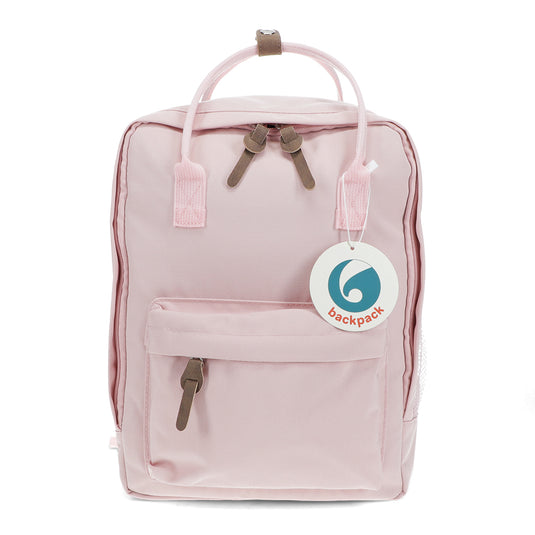 Rex London Compacte rugzak in geel, rood, groen en roze.