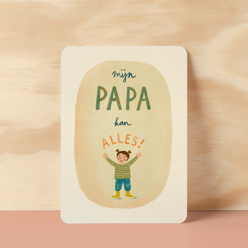 Afbeelding laden in Galerijviewer, Ansichtkaart |  Mijn papa kan alles! Dochter
