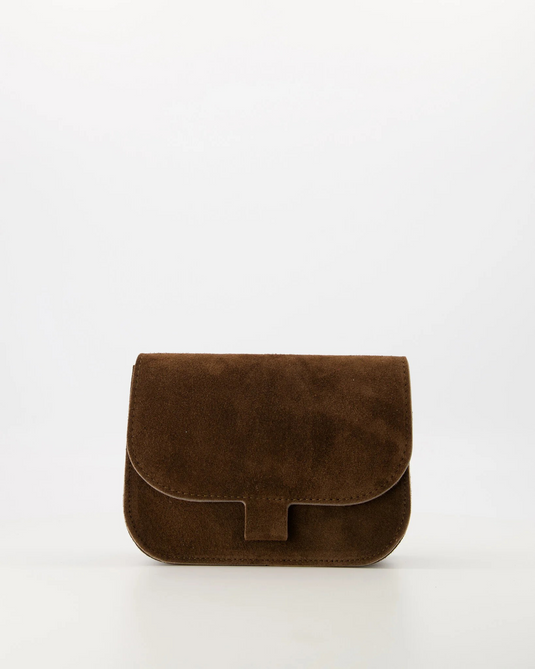 Suede – Crossbody tas – Donkerbruin