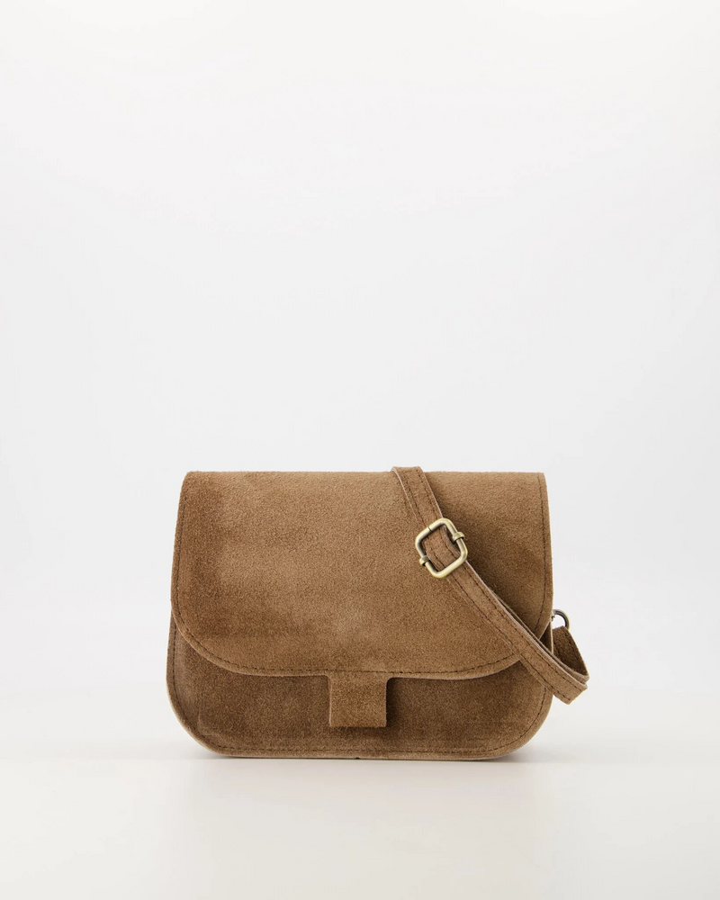 Afbeelding laden in Galerijviewer, Suede – Crossbody tas – Taupe
