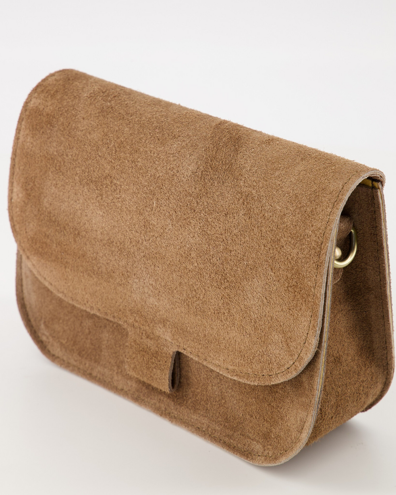 Afbeelding laden in Galerijviewer, Suede – Crossbody tas – Taupe
