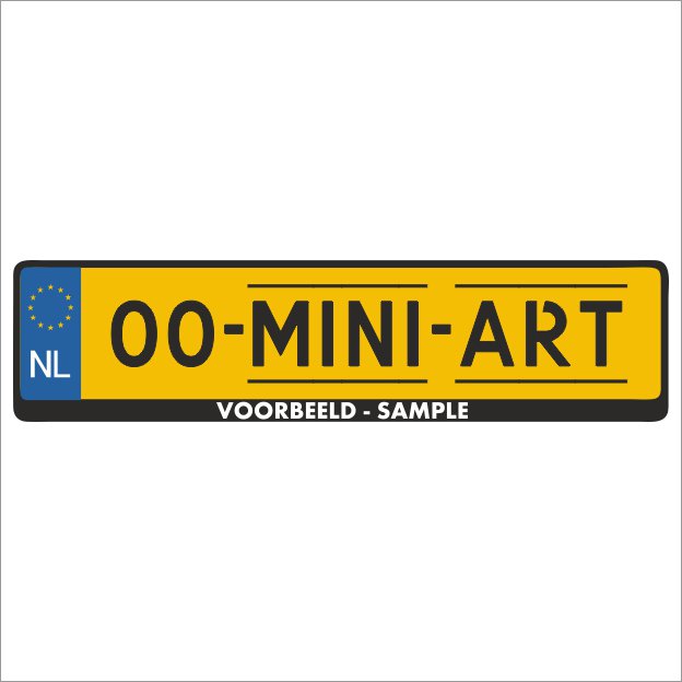 Afbeelding laden in Galerijviewer, Kentekenplaathouder - Size does matter
