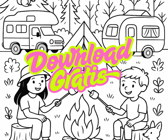 Download onze vrolijke Hip in het wild kleurplaat!