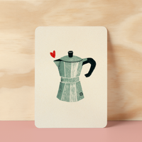 Ansichtkaart | Koffiepot