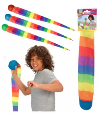 Komeetbal regenboog 100 cm