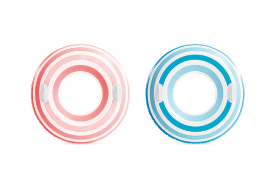 Intex opblaasband striped dreams blauw of roze