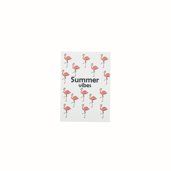Flamingo Ansichtkaart  'Summer vibes'