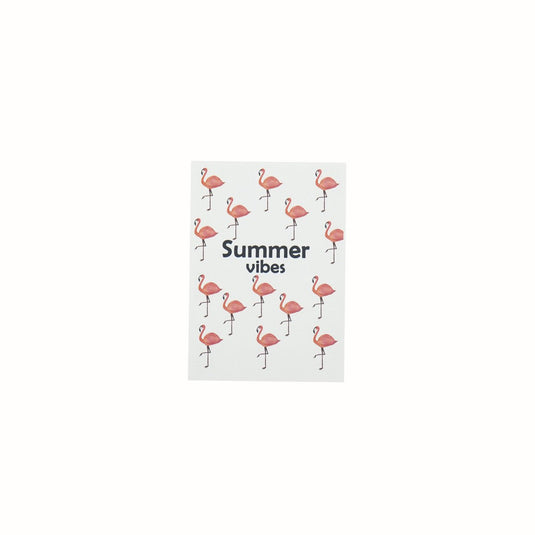 Flamingo Ansichtkaart  'Summer vibes'