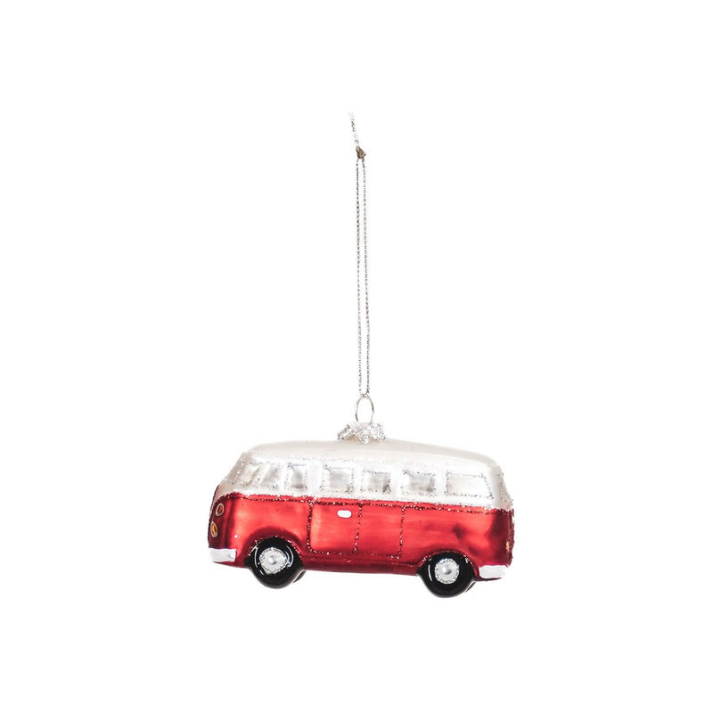 Afbeelding laden in Galerijviewer, XMAS Hanger - kerstbal - Bus - Rood
